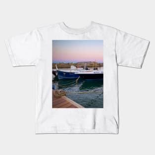 Summer Seaport Boats Sailing Sea Travel Kids T-Shirt